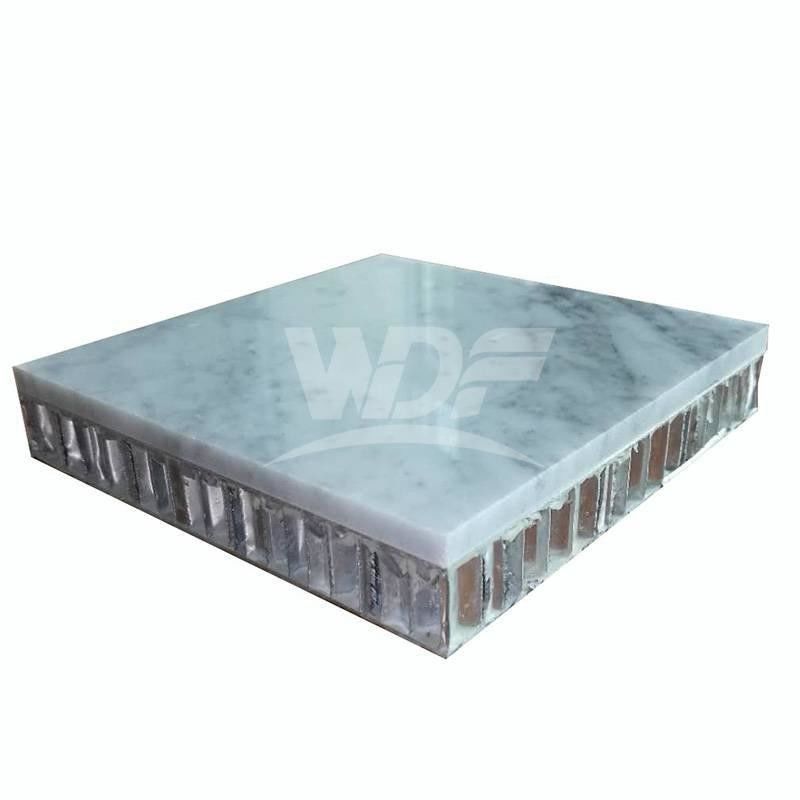 Lembar Veneer Marmer Anti Korosi Cetakan Bukti Aluminium Honeycomb Core Panel