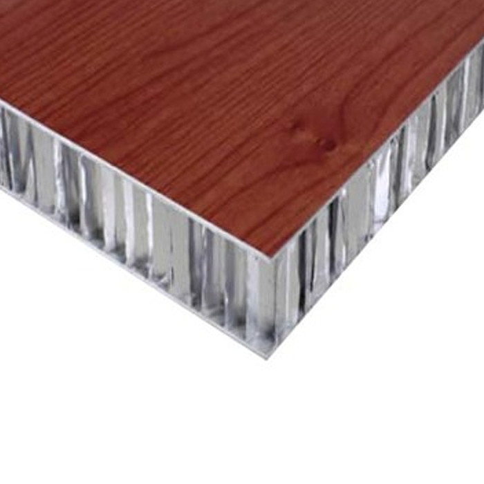 Wood Look Aluminium Honeycomb Composite Panel 10000mm Untuk Bahan Dinding Dekorasi
