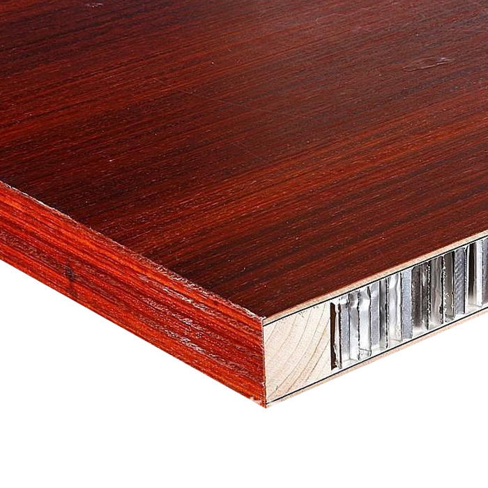 Wood Look Aluminium Honeycomb Composite Panel 10000mm Untuk Bahan Dinding Dekorasi